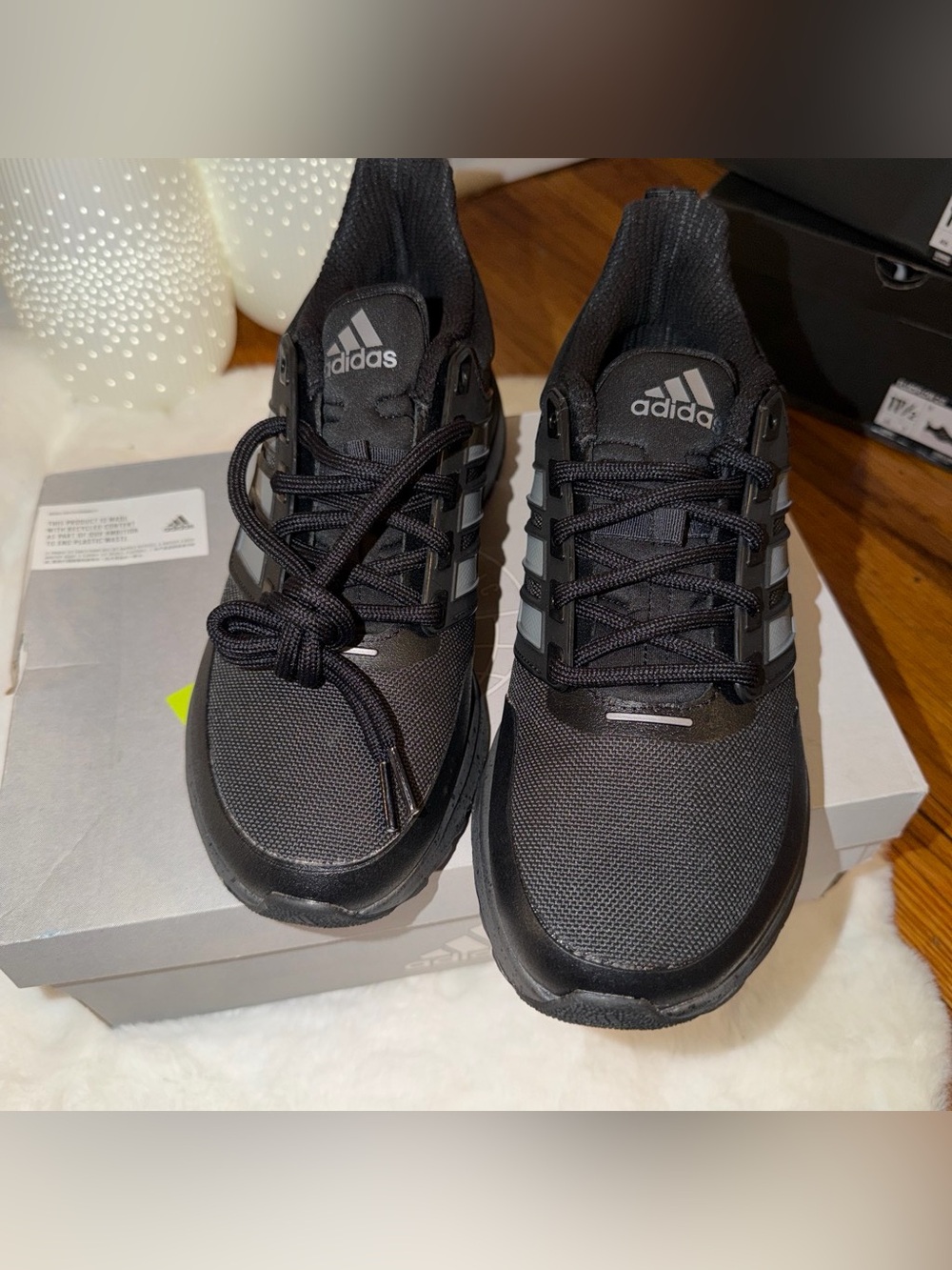 adidas Men’s Black and Gray Sneakers - Classic Training Shoes